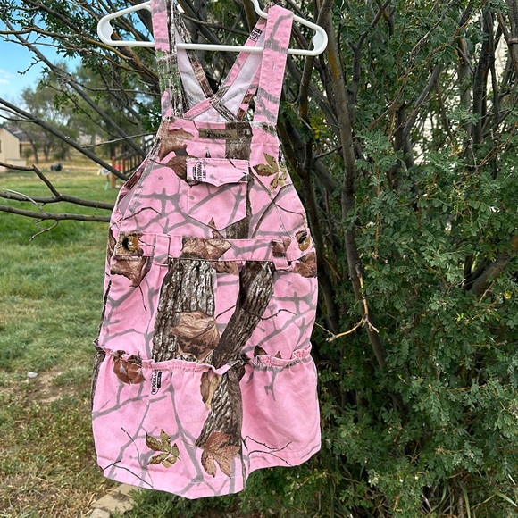 Pink Camo Suspender Dress - Picture 1 of 6
